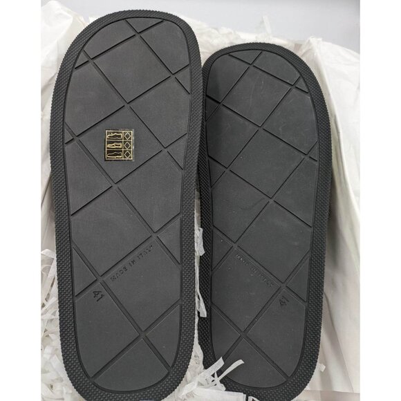 BOTTEGA VENETA Matt Rubber Slider Sandals Black Size41 - Picture 7 of 11